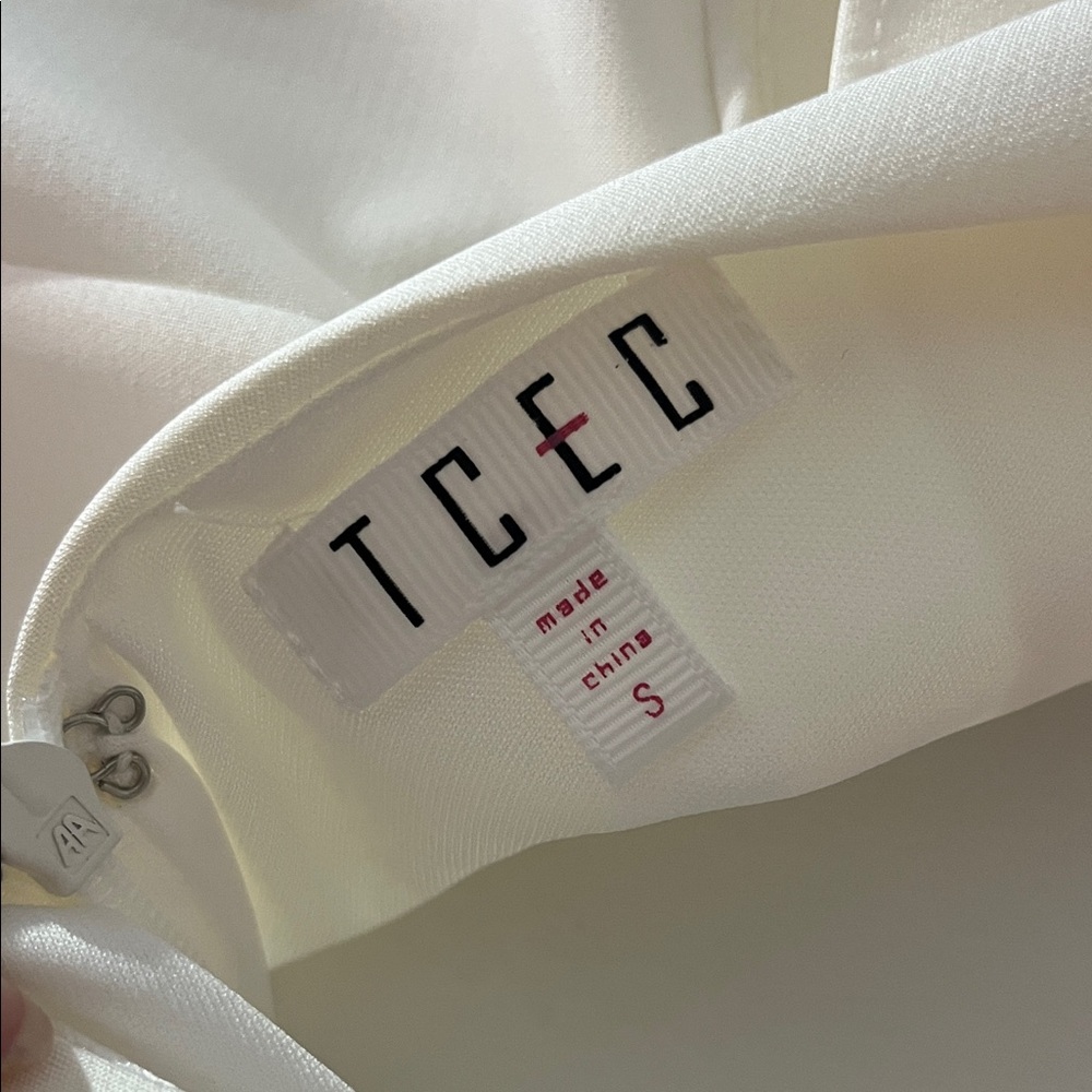 TCEC White Ruffle Mini Dress - Picture 2 of 2